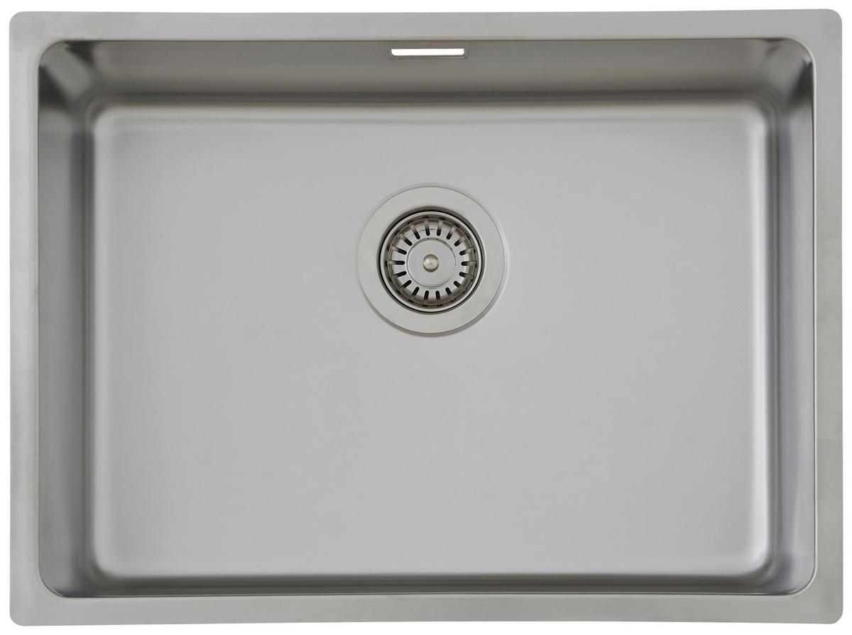 Spüle Respekta Inox Edelstahl Bxt: 59x43,5 Cm - Edelstahlfarben, Trend, Metall (59/22,5/44cm) - Respekta