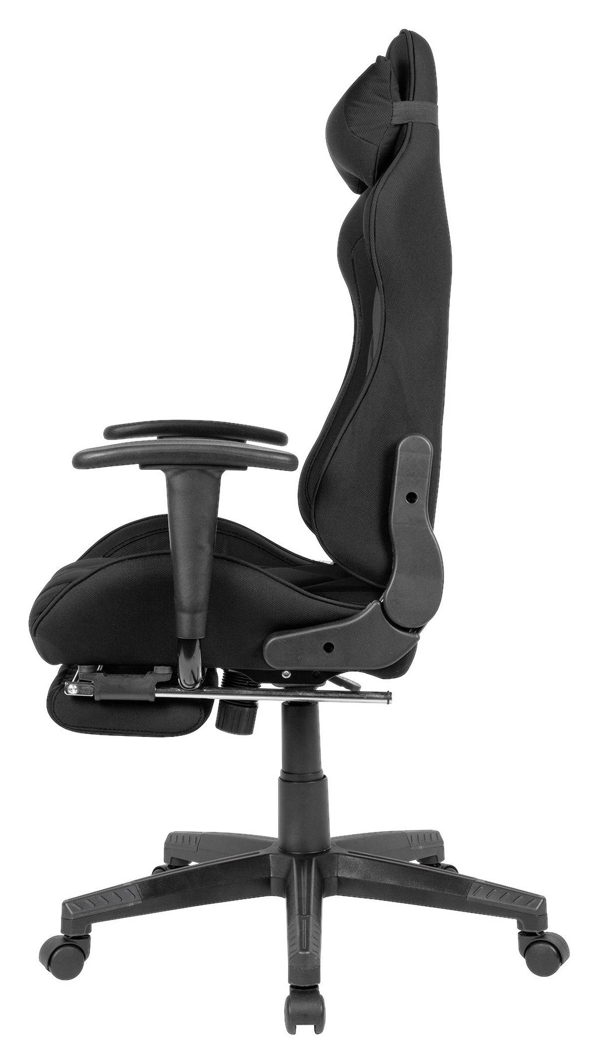 Herní židle gamingstuhl černá - Moderní (70/121/70cm) - MID.YOU