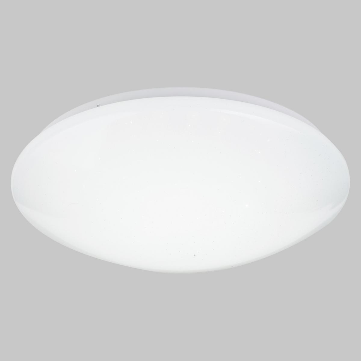 LED-Deckenleuchte Ø 39 cm mit Fernbedienung - Opal/Weiß, Basics, Kunststoff/Metall (39/11cm) - Globo