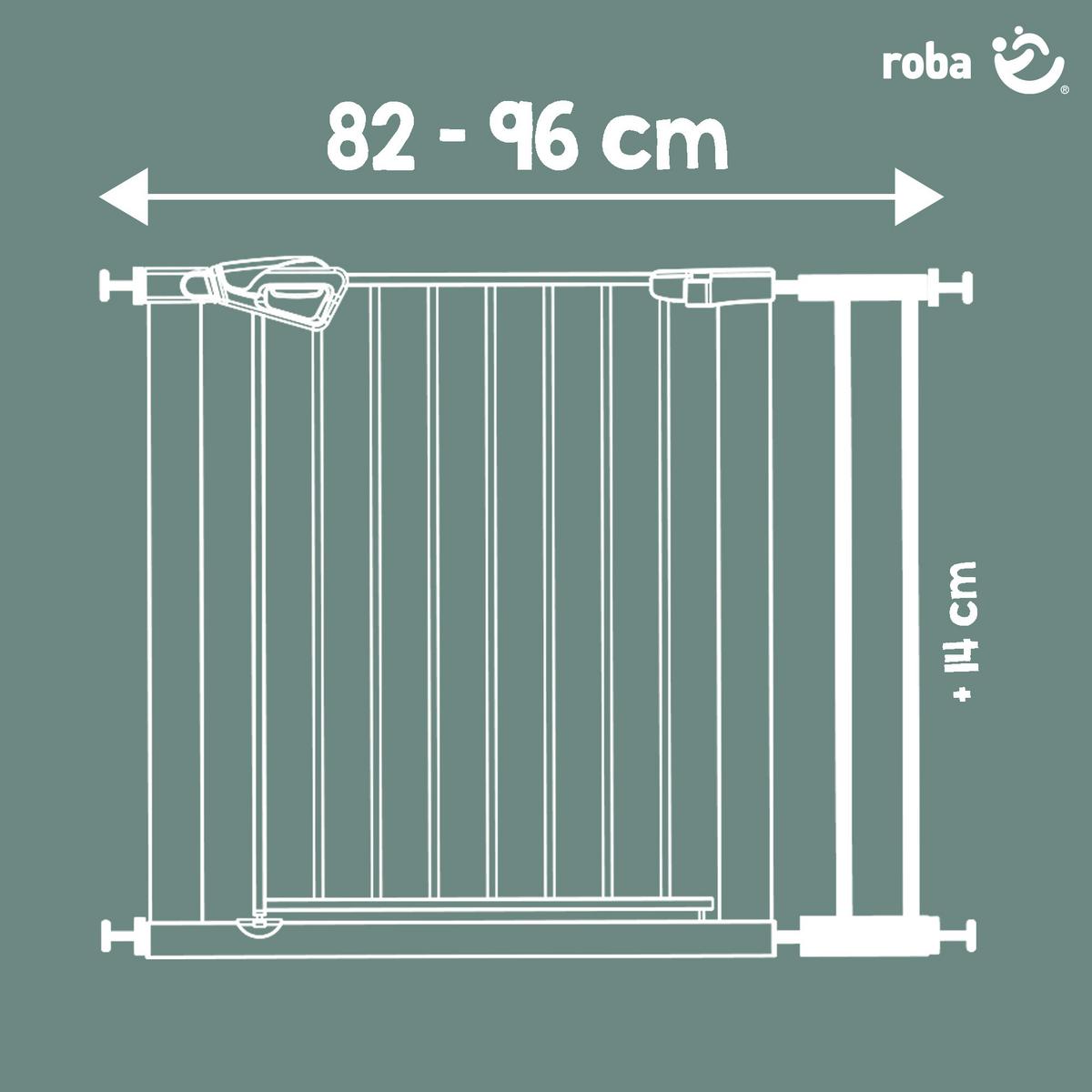Anbauteil Metall weiß passend zu Artikel 42040118 - Weiß, Basics, Metall (14cm) - Roba