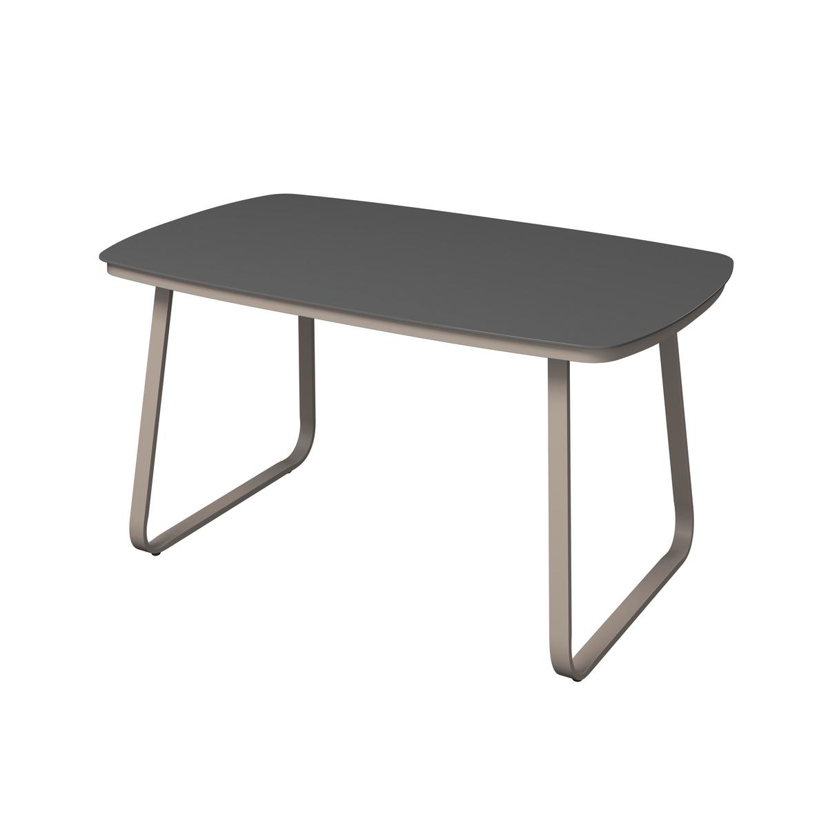 Loungegarnitur Auckland - Beige/Creme, MODERN, Glas/Textil (242/195cm) - Beldano