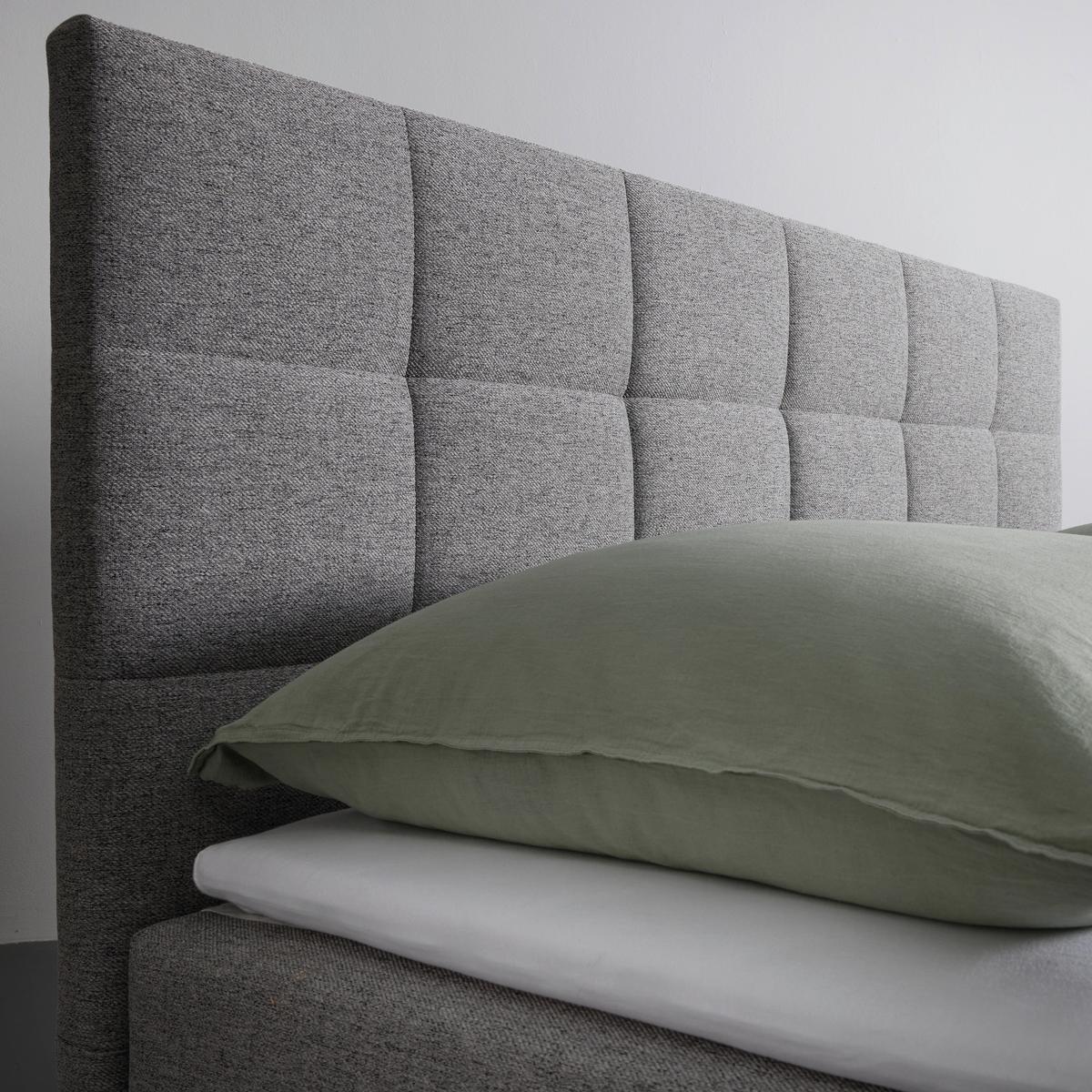 Posteľ boxspring NICOLE 180x200 - čierna/sivá, Modern, drevo/kompozitné drevo (180/200cm)