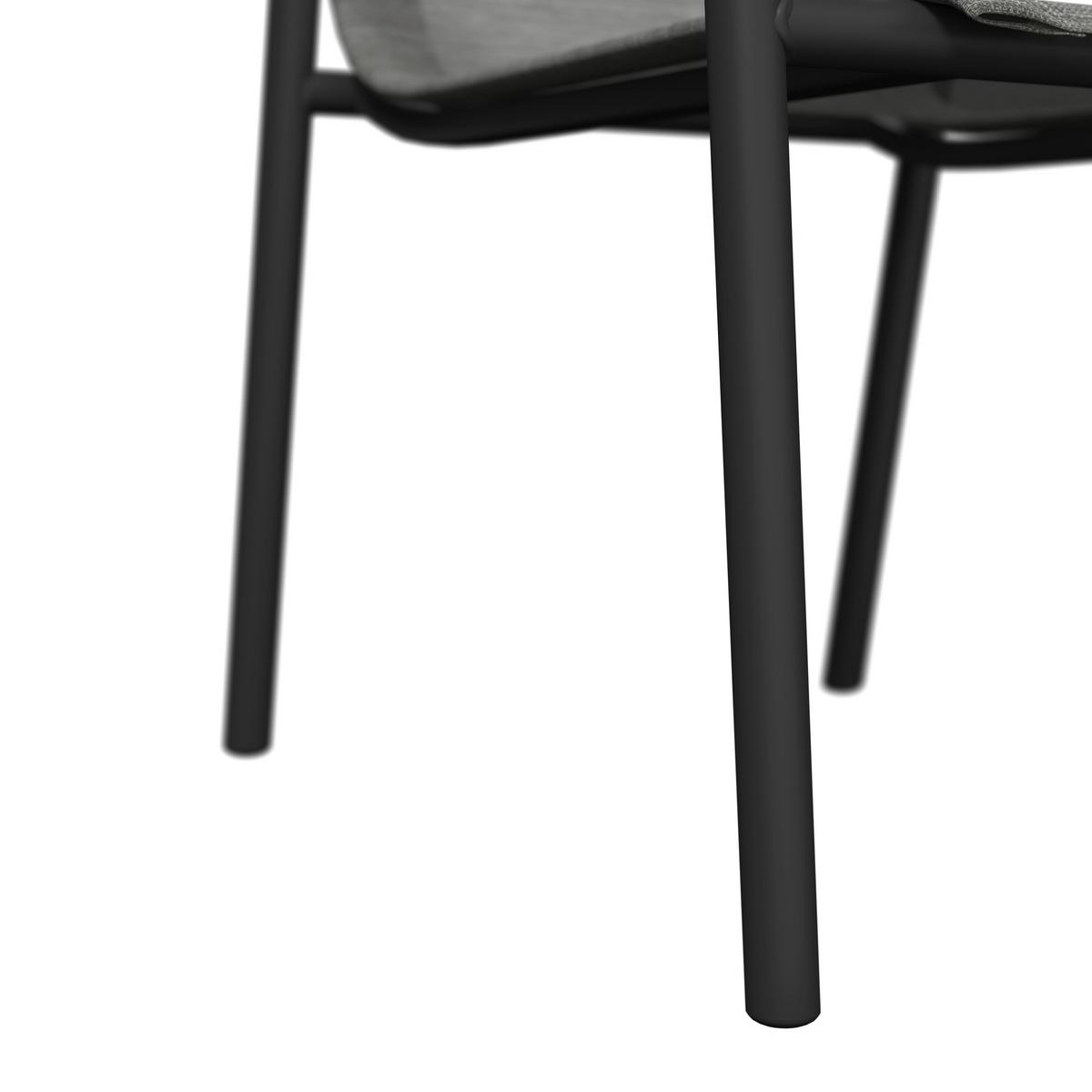 Gartenstuhl Mara - Beige/Grau, MODERN, Textil/Metall (60/87/63,5cm) - Beldano