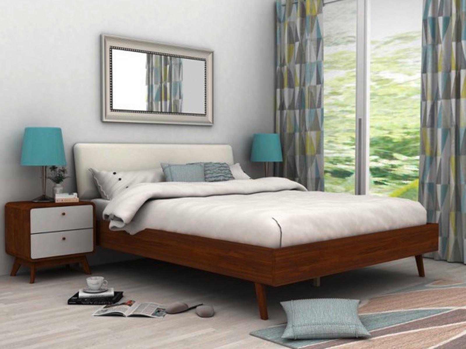 Nachttisch Cassie Weiß/walnuss Dekor B: 51 Cm - Walnussfarben/Weiß, Design, Holzwerkstoff/Metall (51/53/39cm) - MID.YOU