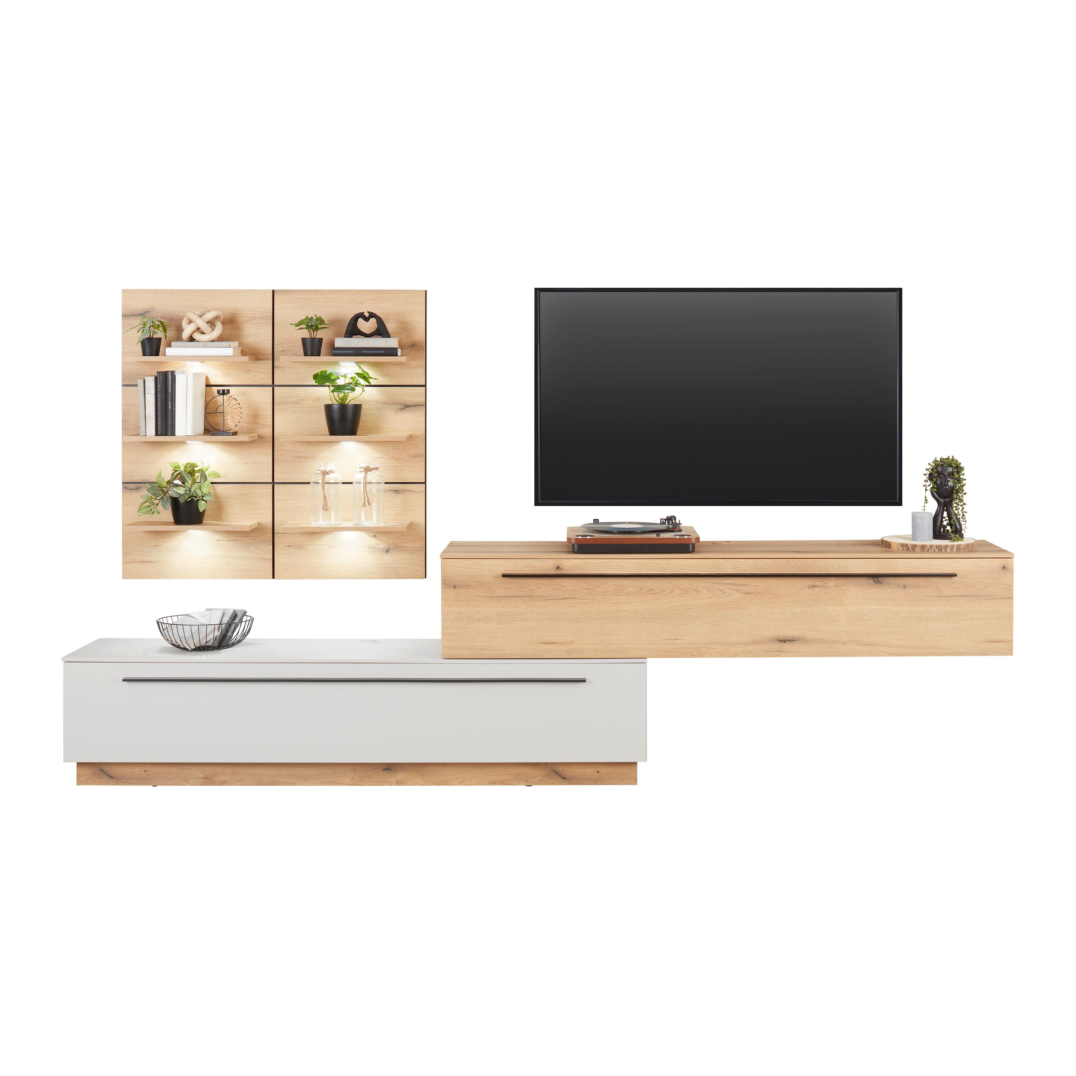 Wandpaneel Mateo - Eichefarben, MODERN, Holzwerkstoff (50/95,5/18,2cm)