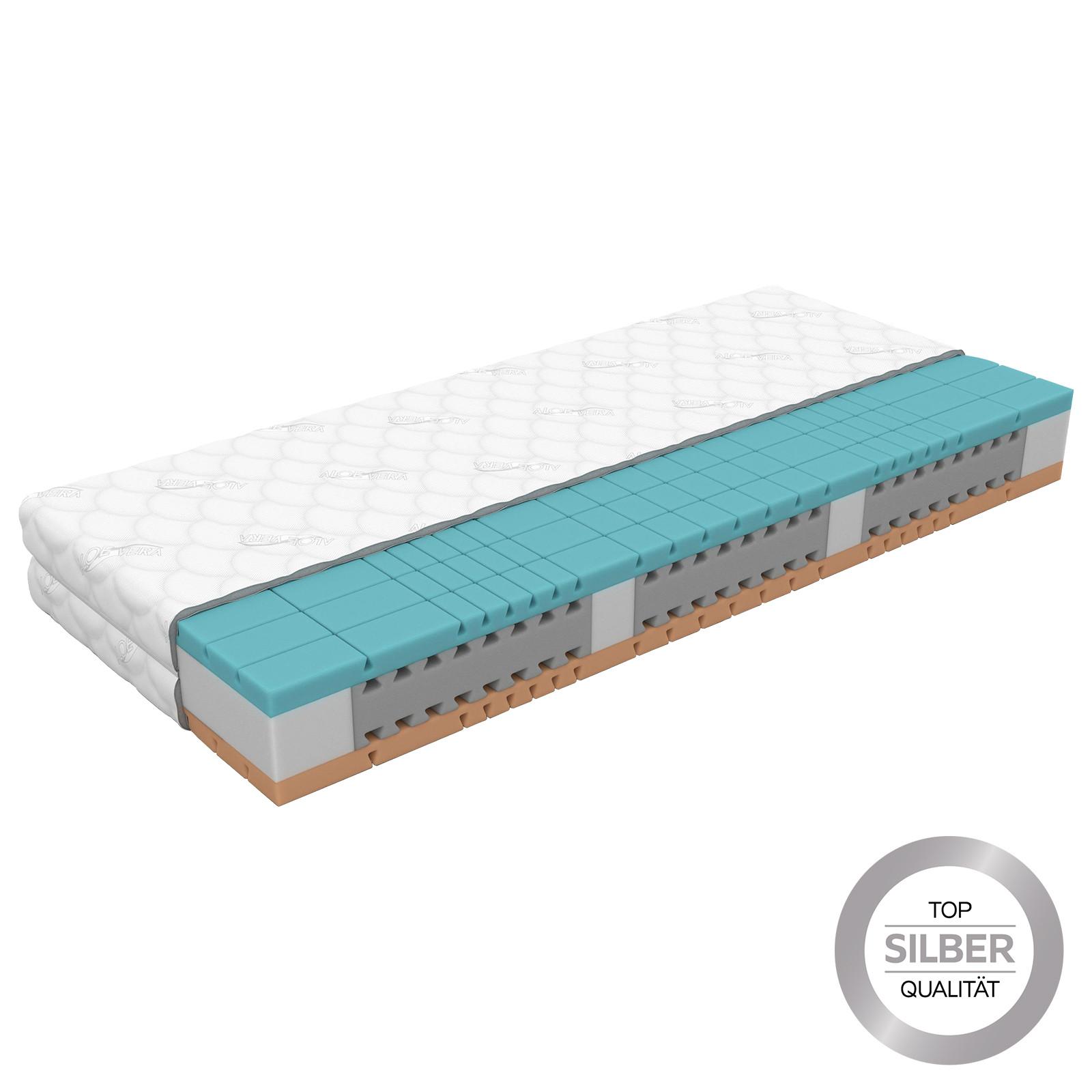 Komfortschaummatratze Casa 120x200 cm H2+h3 H: 24 cm - Weiß, Textil (120/200cm) - Primatex Deluxe