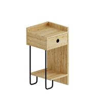 Kindernachtkästchen Sirius Eichefarben/Schwarz B: 32 cm - Eichefarben, Design, Holzwerkstoff (32/61/30cm) - Livetastic