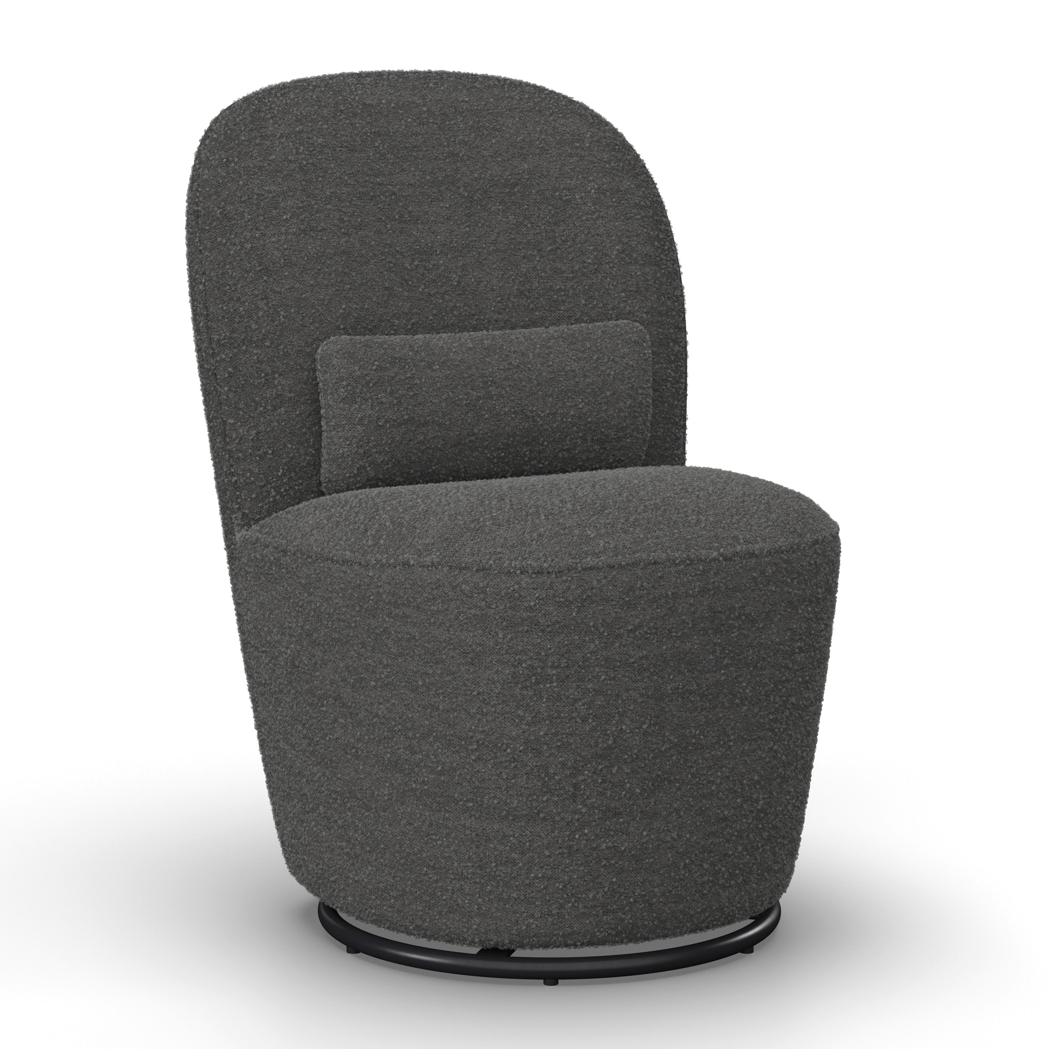 STOLIČKA VITTORE - sivá, Modern, kov/drevo (56/84/62cm) - Bessagi Home