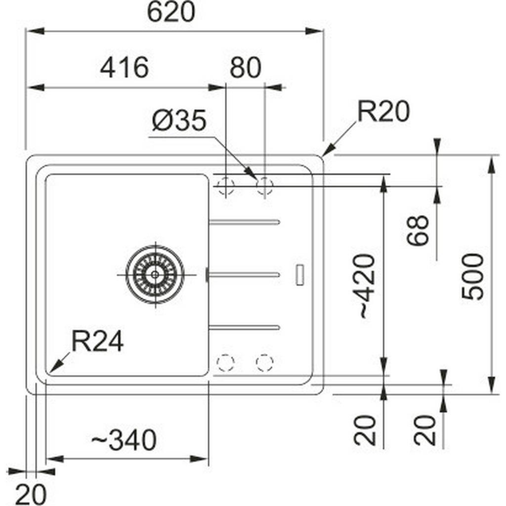 SPÜLE BFG 611-62