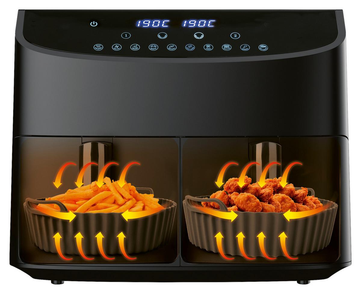 Backformenset Kitchbo - Schwarz/Grau, Basics, Kunststoff (20/6,3cm)