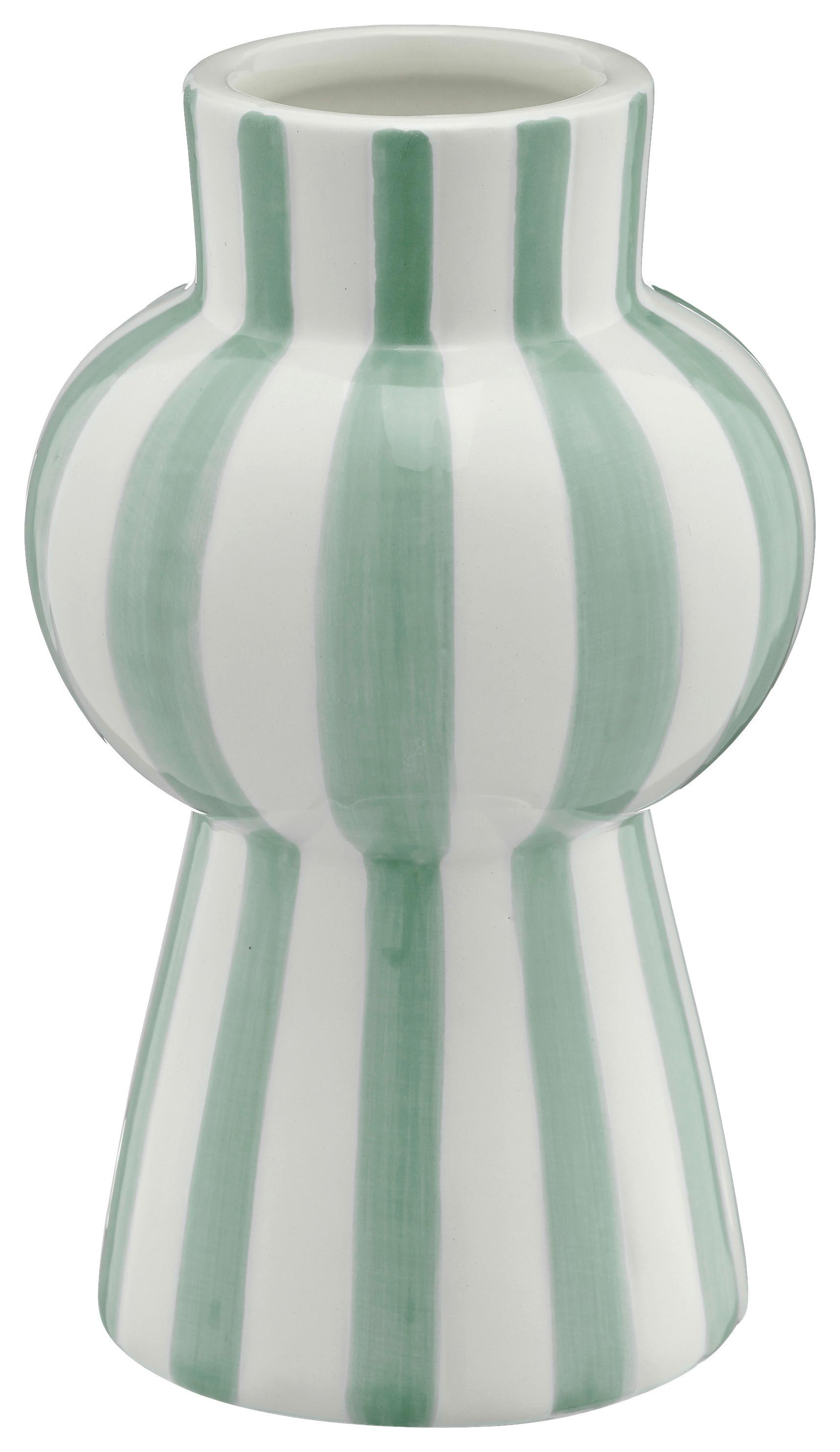 Váza MIAMI I - světle zelená, Basics, sklo (8/14/8cm) - Mömax