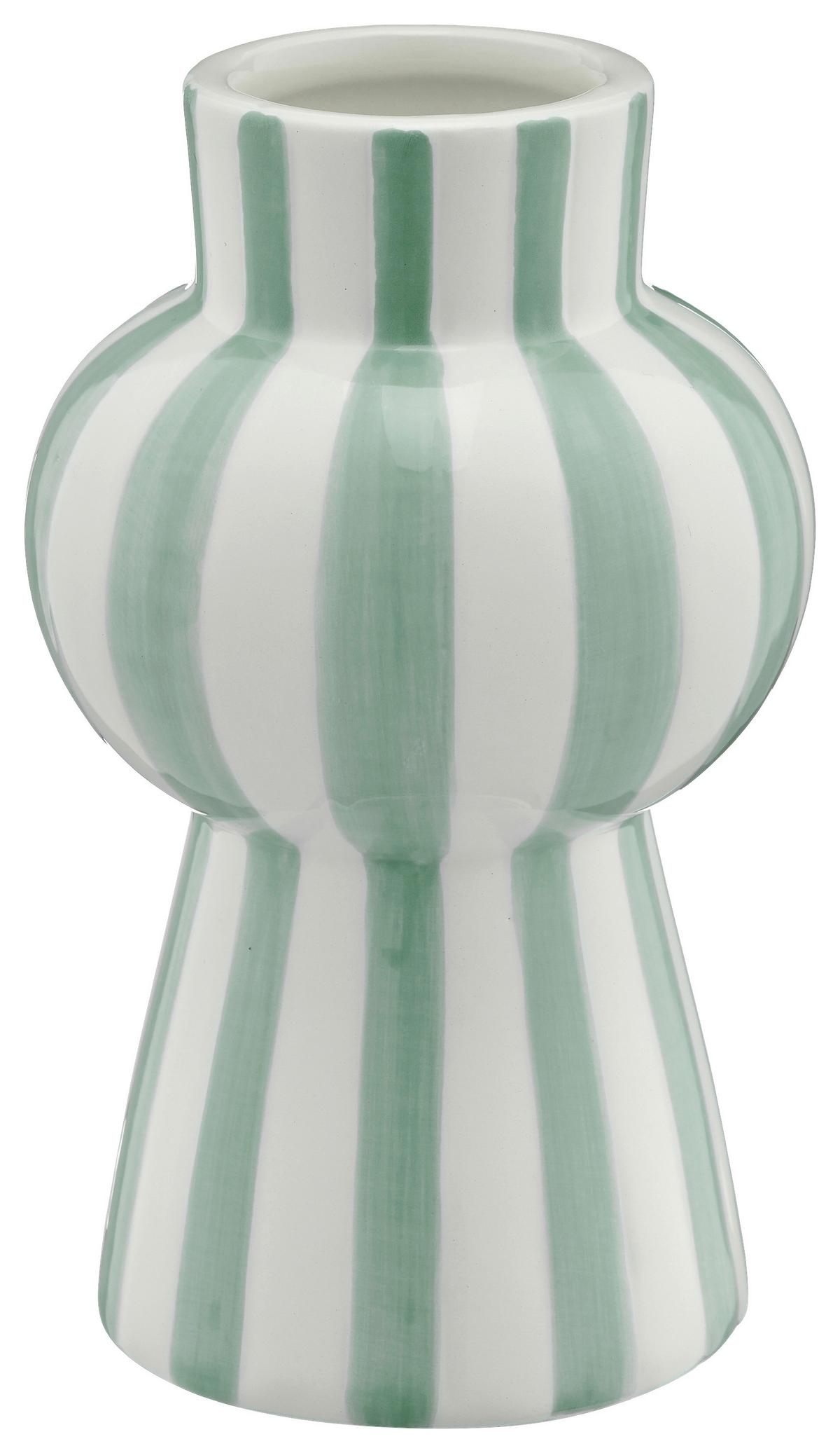 Váza MIAMI I - světle zelená, Basics, sklo (8/14/8cm) - Mömax
