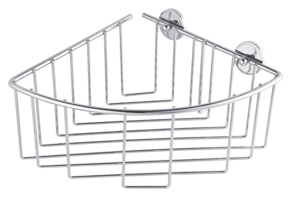 Duschregal Baath Edelstahlfarben - Edelstahlfarben, Trend, Metall (20,5/10/20,1cm) - Tesa