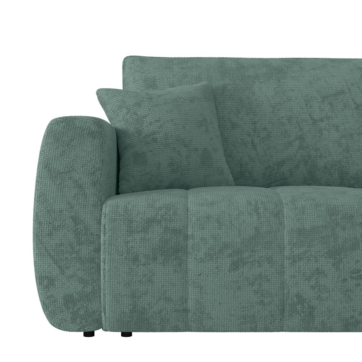 Schlafsofa Bali - Blau/Schwarz, MODERN, Holz/Textil (245/74-90/104cm) - Luca Bessoni