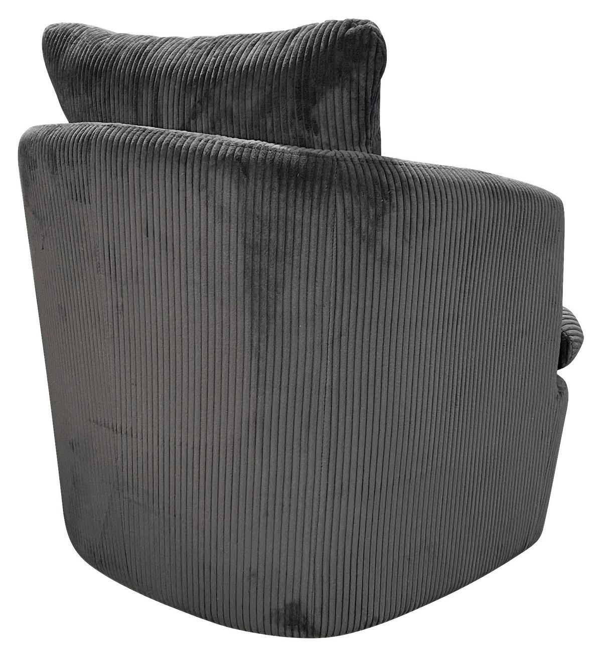 Sessel Harmony Dunkelgrau B: 72 cm - Dunkelgrau, Basics, Textil (72/78/77cm) - MID.YOU