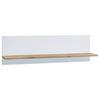 Wandregal Usilo Weiß Honigeiche Dekor - Honigeiche/Weiß, Design, Holzwerkstoff (102/30/20cm) - MID.YOU
