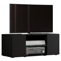 TV - skrinka Lowina š: 95 cm čierna - čierna, Konventionell, kompozitné drevo/plast (95/37,8/40,3cm) - MID.YOU