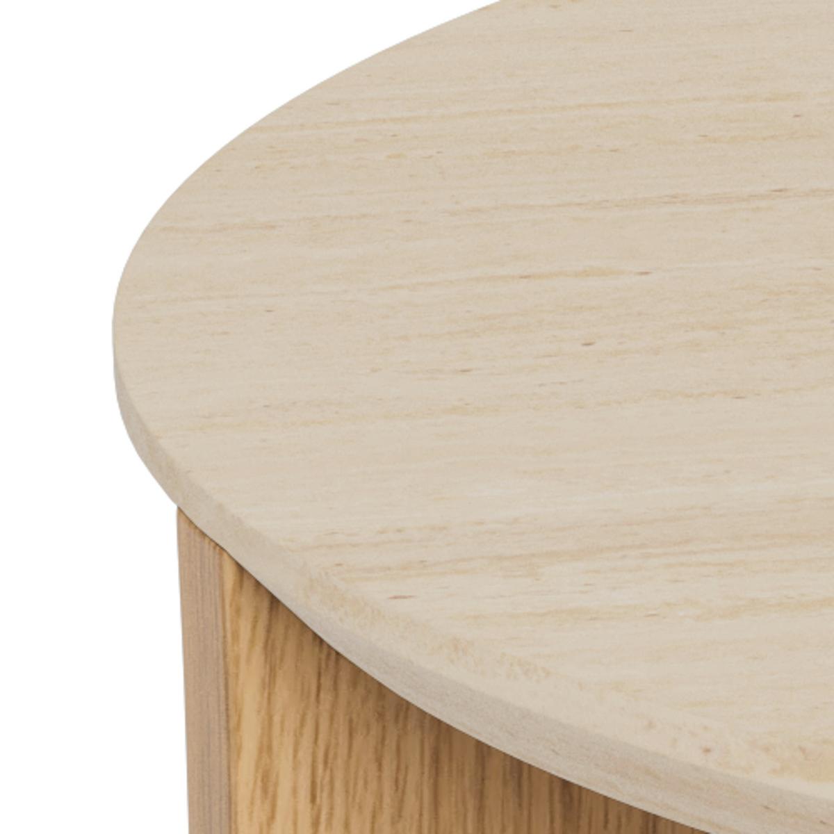 Couchtisch Dockland Beige/Wildeiche L: 80cm - Wildeiche/Beige, Design, Holzwerkstoff (80/80/45cm) - MID.YOU