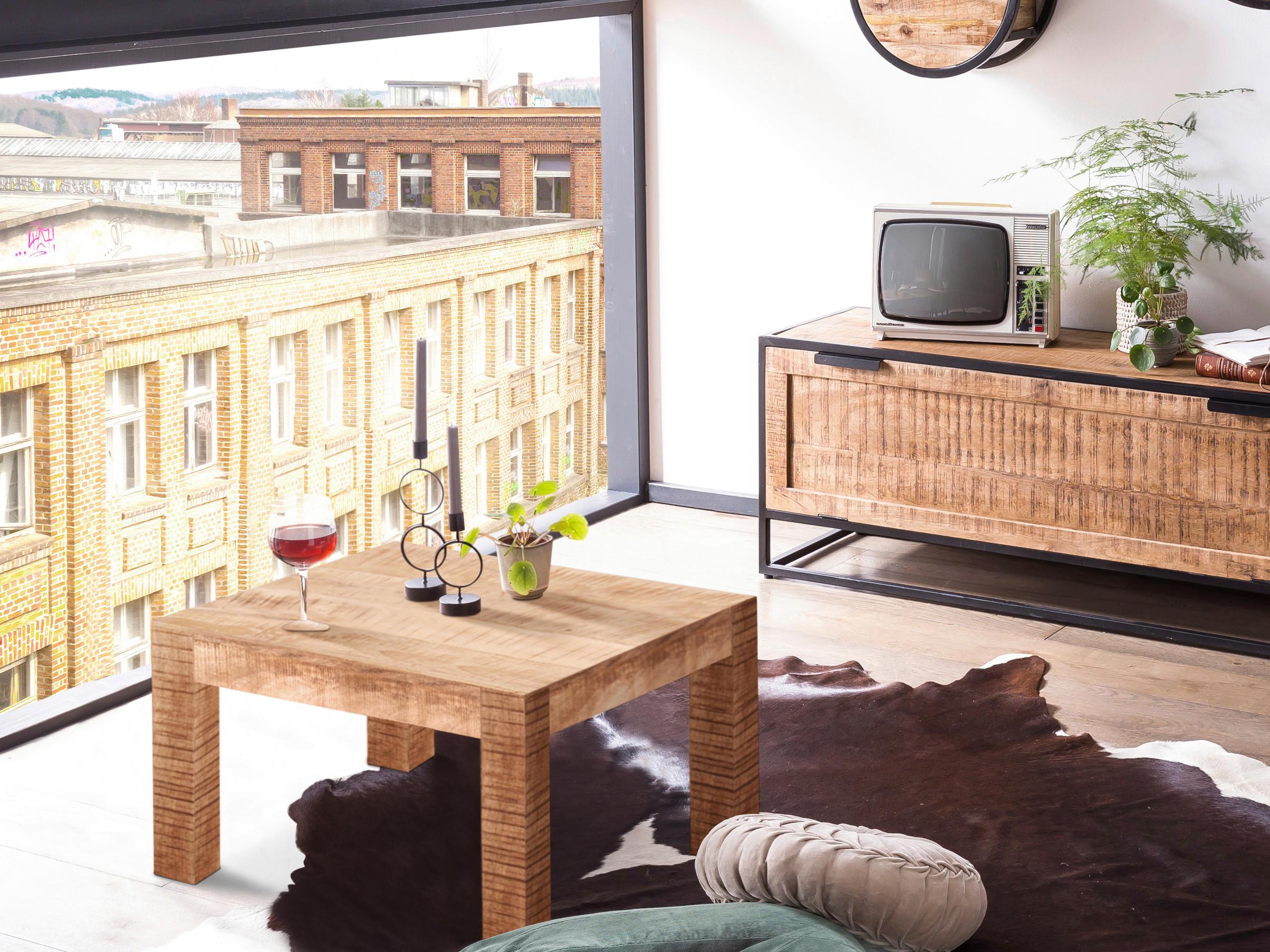 Couchtisch Naturfarben B: 60 cm - Naturfarben, Design, Holz (60/60/40cm) - Livetastic