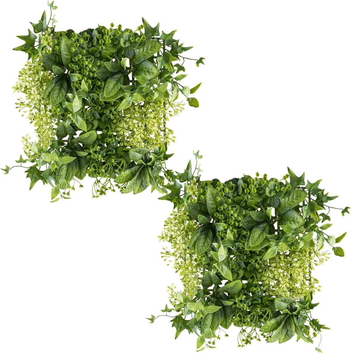 Kunstpflanze Grün, 25 cm - Grün, Design, Kunststoff (25cm) - P & B
