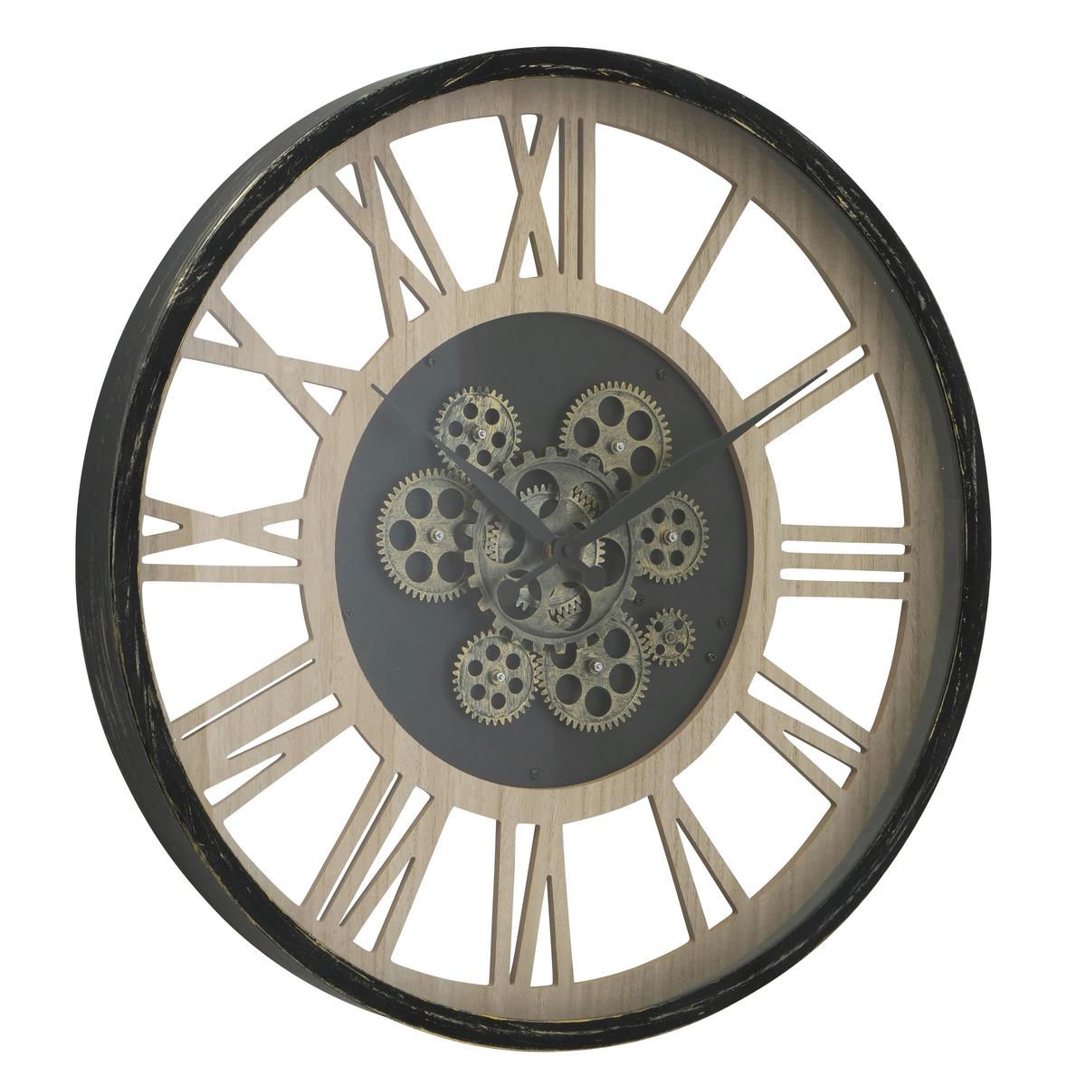 Nástěnné hodiny Takto II, Ø: 57cm - Moderní, kov/kompozitní dřevo (57cm) - Modern Living