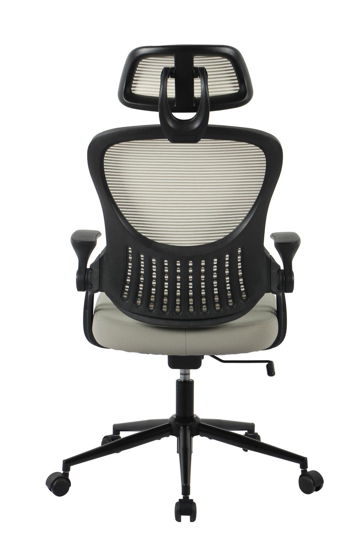 OTOČNÁ ŽIDLE POLLY - šedá/černá, Moderní, kov/textil (68/116-133/64cm) - Mömax