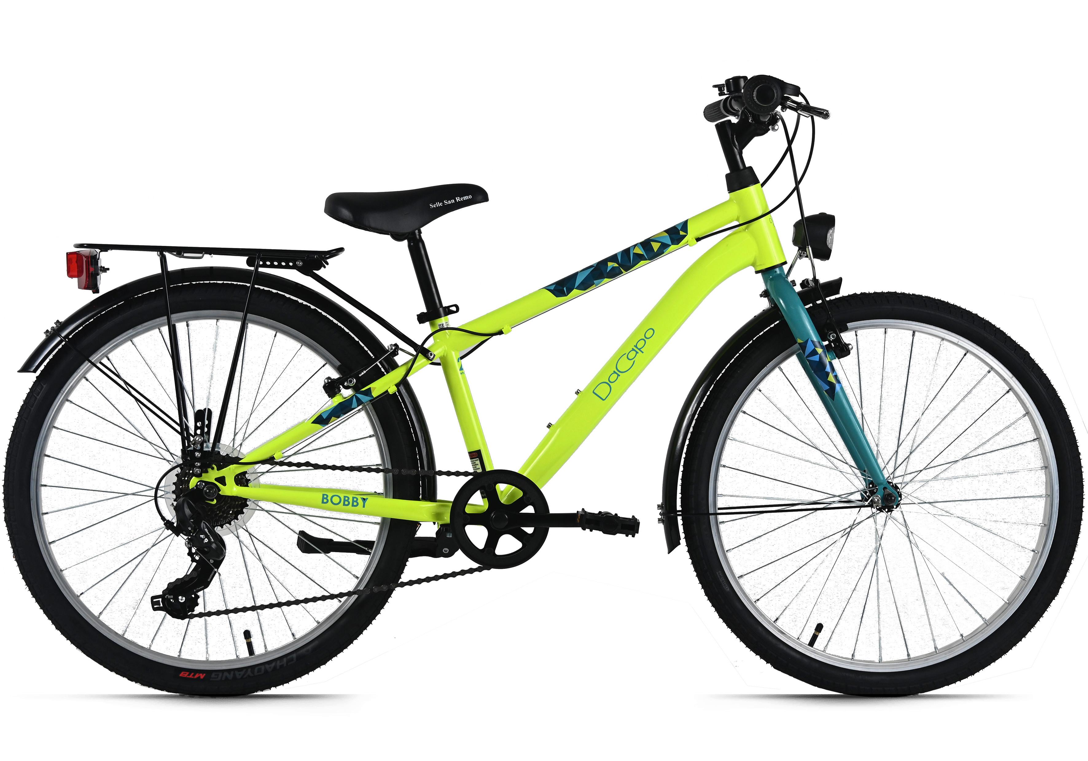 Dacapo Kinderfahrrad Bobby Gelb - Gelb, Basics, Metall (25/140/60cm)