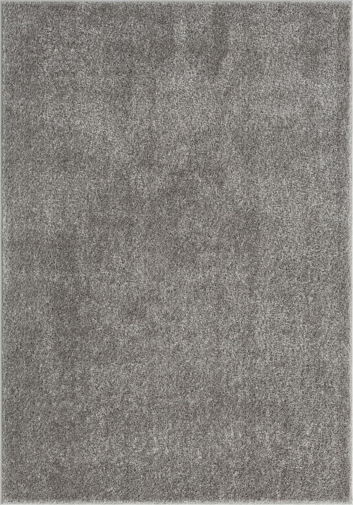 Hochflor Teppich Grau Leonore 80x150 cm - Grau, Basics, Textil (80/150cm) - Luca Bessoni