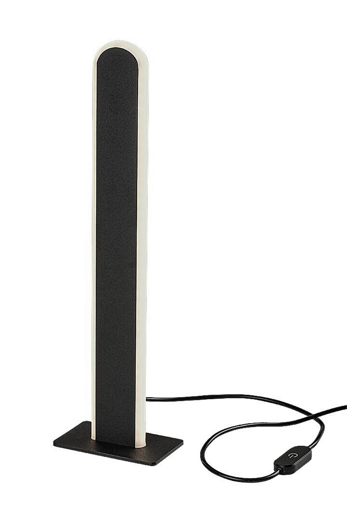 STOJACIA LAMPA SINDRI - čierna/biela, Design, kov/plast (35/10/6cm)