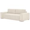 Schlafsofa Vouge Creme Bettkasten, B: 255 Cm - Buchefarben/Creme, KONVENTIONELL, Textil (255/86/123cm) - Livetastic