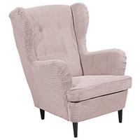 Ohrensessel Oskar Rosa B: 78 Cm - Schwarz/Rosa, Basics, Textil (78/102/98cm) - MID.YOU