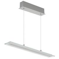 LED-HÄNGELEUCHTE Memory-Funktion - Klar/Nickelfarben, Design, Glas/Metall (64/9/150cm) - Globo