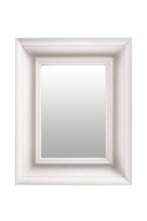 Nástěnné zrcadlo SCOTT - bílá, Basics, plast/sklo (36,5/45,5/5,2cm)