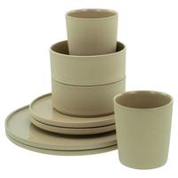 Kombinovaný servis FUTURO SAND, 8-dielny - piesková, Trend, keramika - Creatable