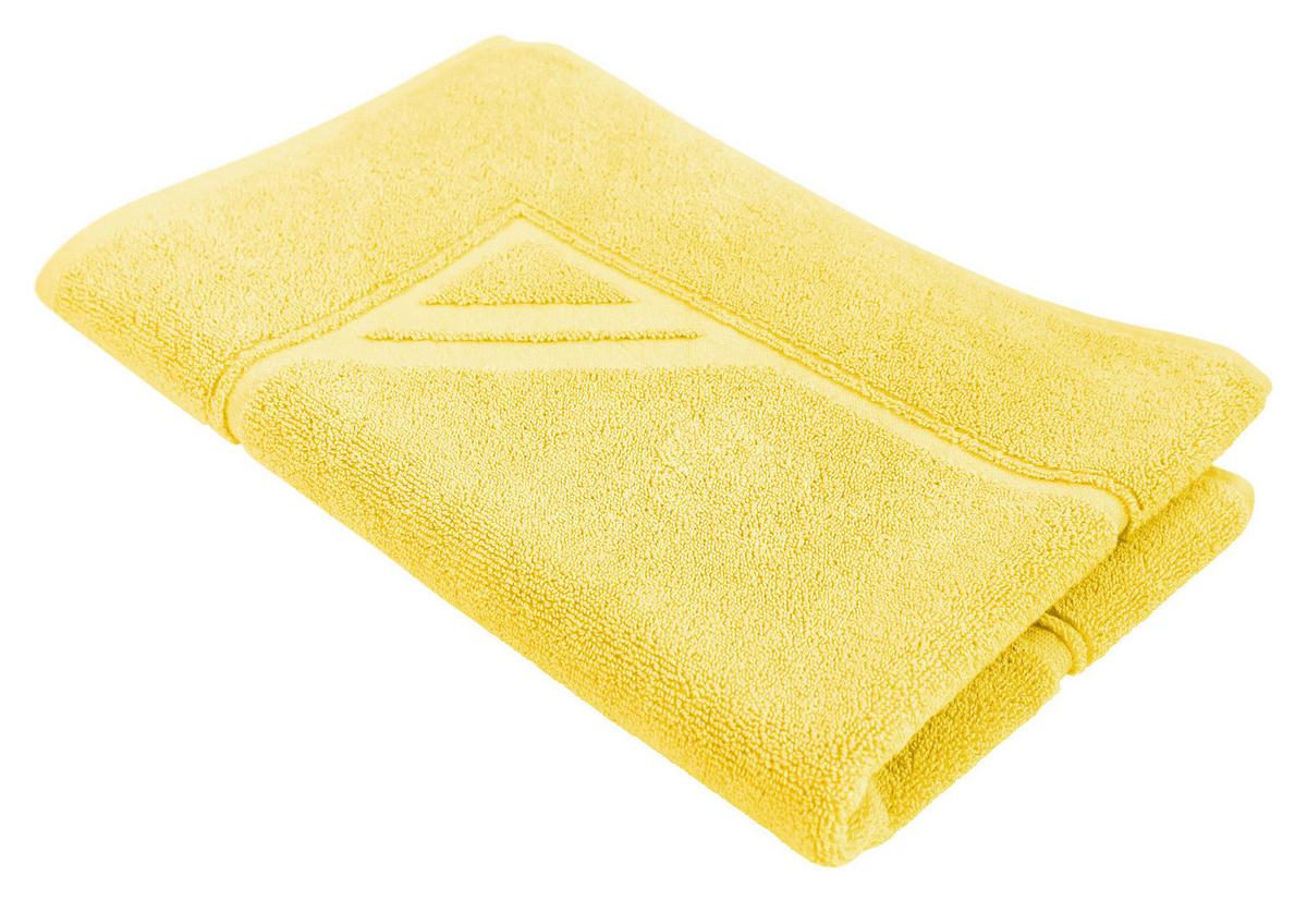 Fürdőszobaszőnyeg Kb. 50/70cm - sárga, Lifestyle, textil (50/70cm) - Framsohn