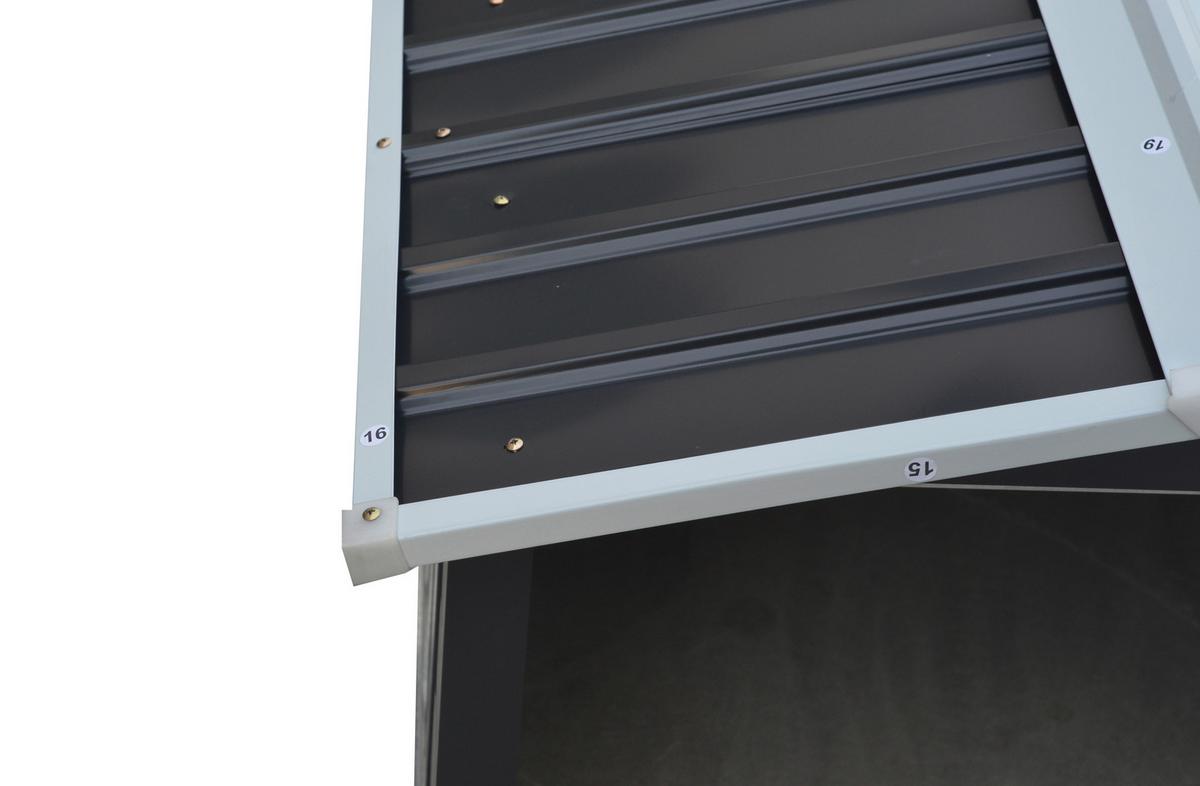 Kleingarage Robus - Anthrazit, MODERN, Metall (86/100/63,5cm) - Homezone