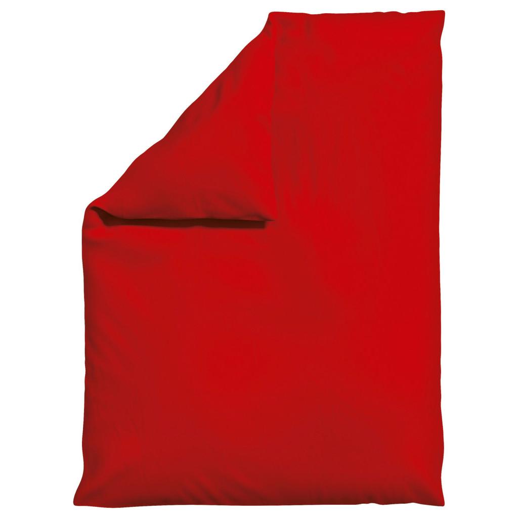 Bettdeckenbezug Knitted Jersey 155x220 cm Dunkelrot