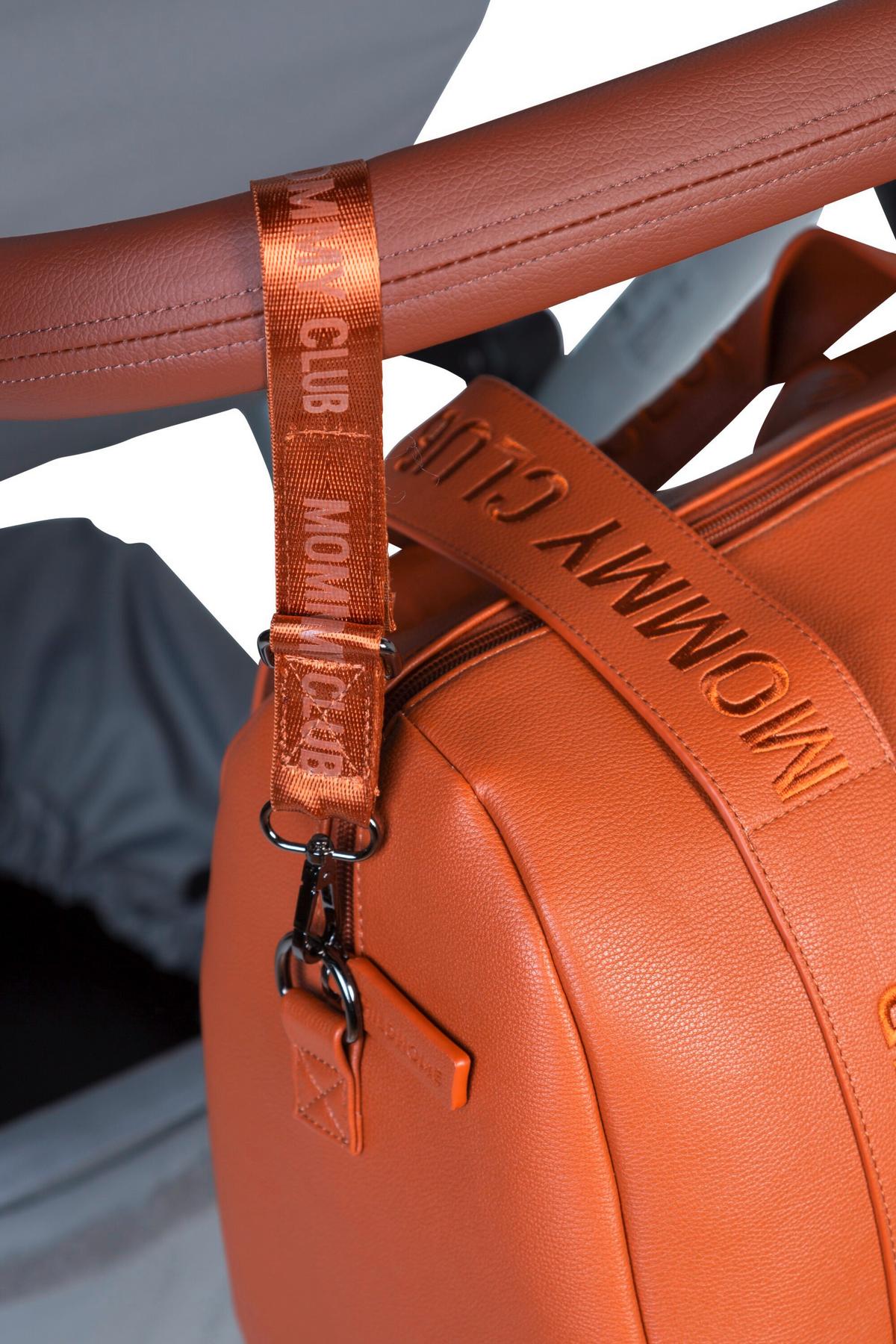 Wickeltasche Mommy Club Braun, Lederoptik, B: 38 cm - Schwarz/Braun, KONVENTIONELL, Kunststoff (38/21/27cm) - Childhome