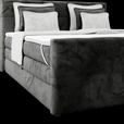 Boxspringbett mit Topper und Bettkasten 180x200 cm Medino - Anthrazit, KONVENTIONELL, Holz/Holzwerkstoff (180/200cm) - Luca Bessoni