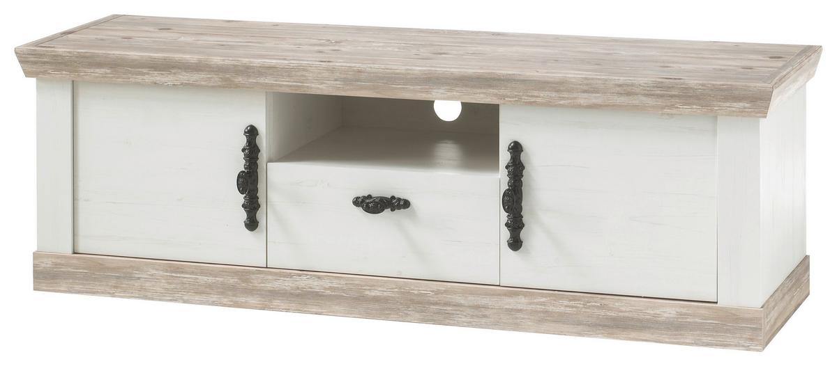 Lowboard Florenz Pinienfarben B: 156cm - Hellbraun/Pinienfarben, Design, Holzwerkstoff (156/51/44cm) - MID.YOU