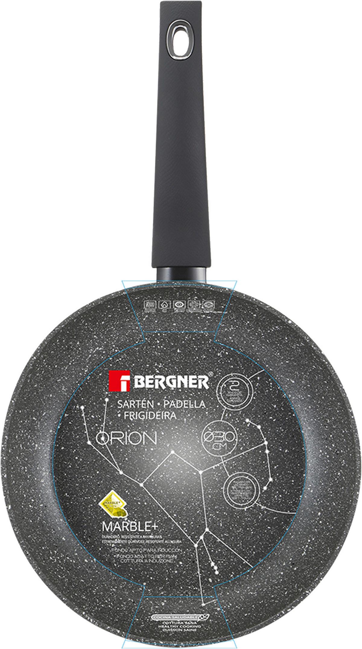 Bratpfanne Orion Ø 30 cm Aluminium Antihaftbeschichtet - Dunkelgrau, Basics, Kunststoff/Metall (30cm)