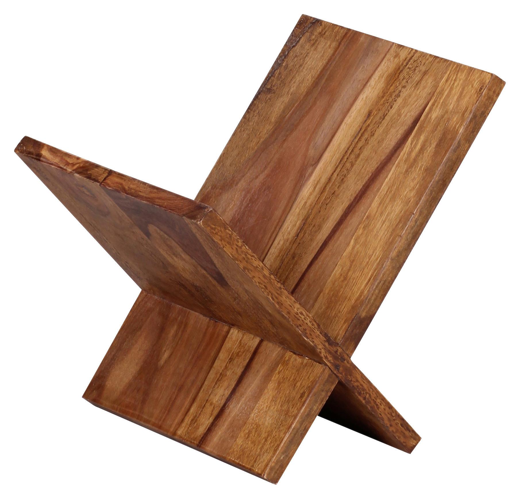 Zeitungsständer Mumbai Echtholz Sheesham B: 29 Cm