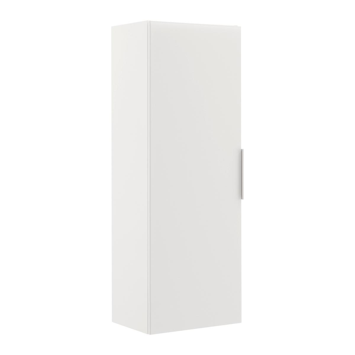Závěsný díl Siena sklo, bílá - bílá/černá, Moderní, kov/kompozitní dřevo (45/125/32cm) - Premium Living