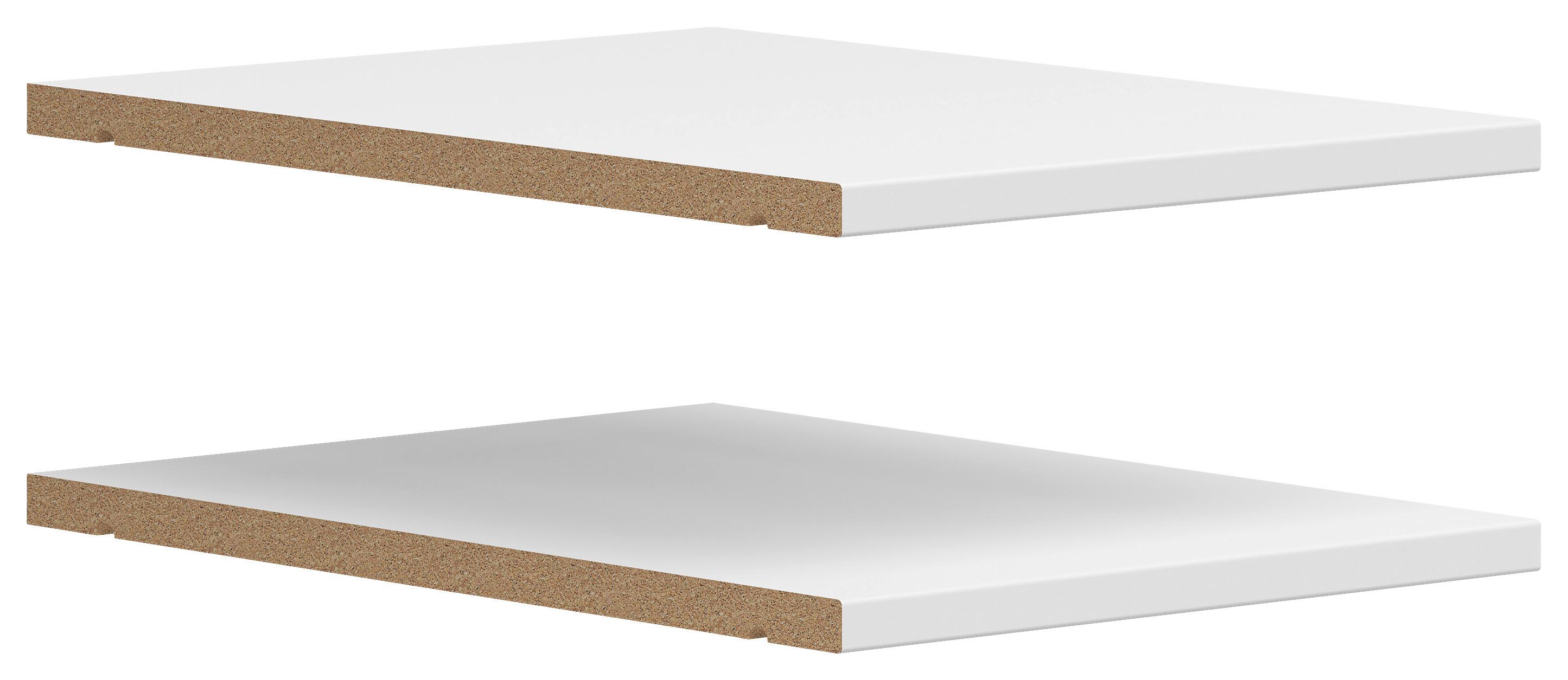 Vkladacia polica MULTISTAURAUM - biela, Modern, kompozitné drevo (26,9/3/35,8cm)