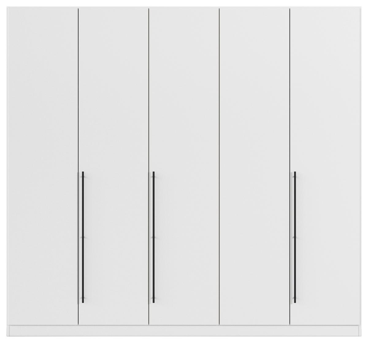 Skriňa s otočnými dverami SAFARI, šírka 226 cm - čierna/sivá, Konventionell, kov/kompozitné drevo (226/210/54cm) - Based