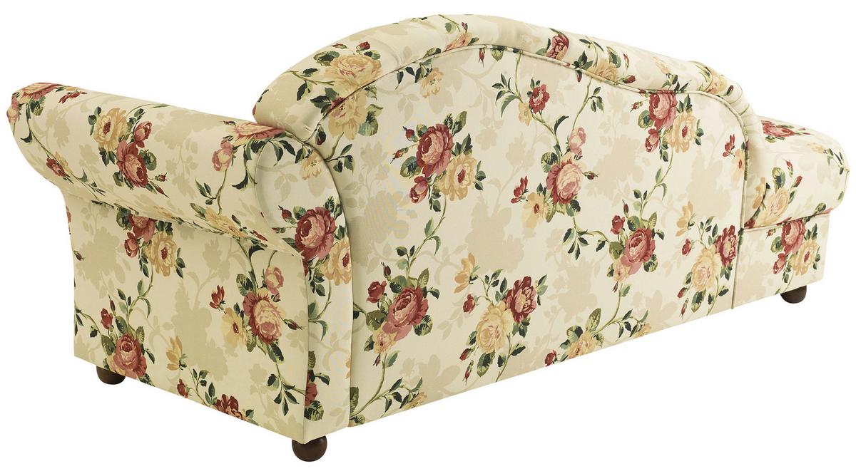 Recamiere Corona Gelb/Rot/Beige, Blumen Design - Gelb/Beige, Design, Textil (191/83/81cm) - Max Winzer