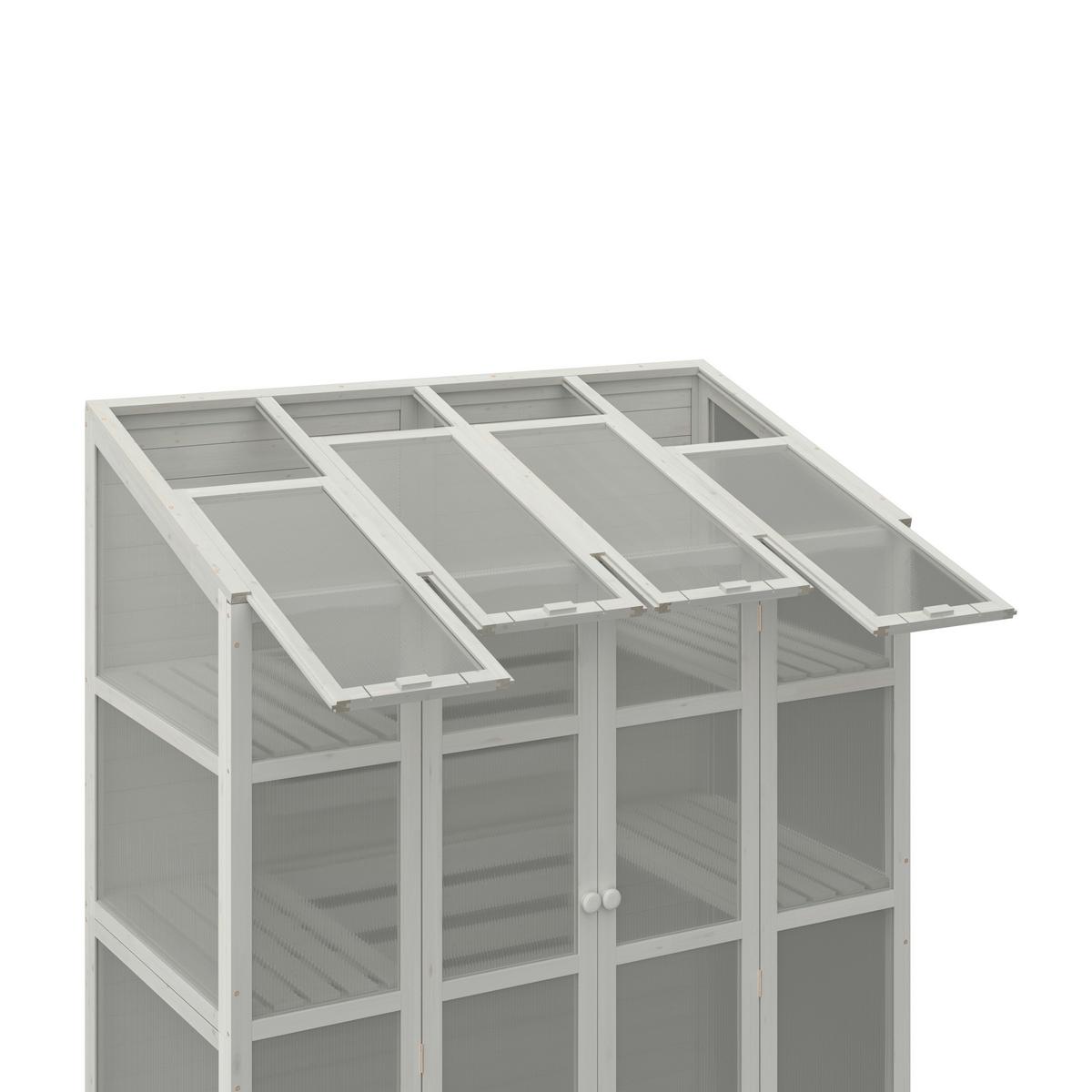 DOMČEK NA NÁRADIE ERIN - biela, Modern, drevo/plast (147/195/74cm) - Bessagi Garden