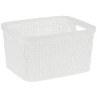 Tárolókosár 7l Diamond - fehér, Basics, műanyag (27/22/15cm) - Luca Bessoni