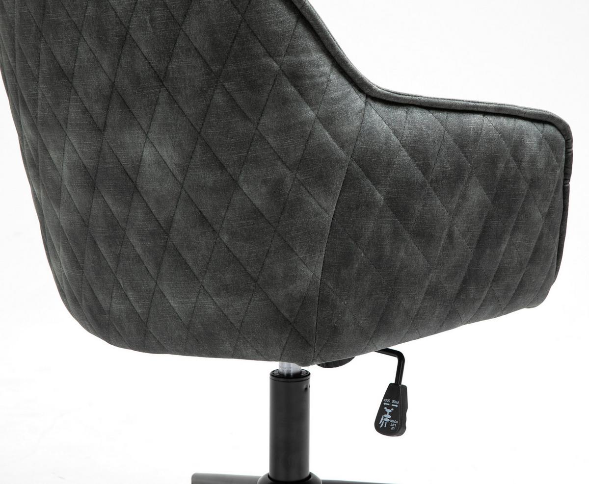 Drehstuhl Watson - Schwarz/Grün, MODERN, Kunststoff/Textil (57/91/58cm) - MID.YOU