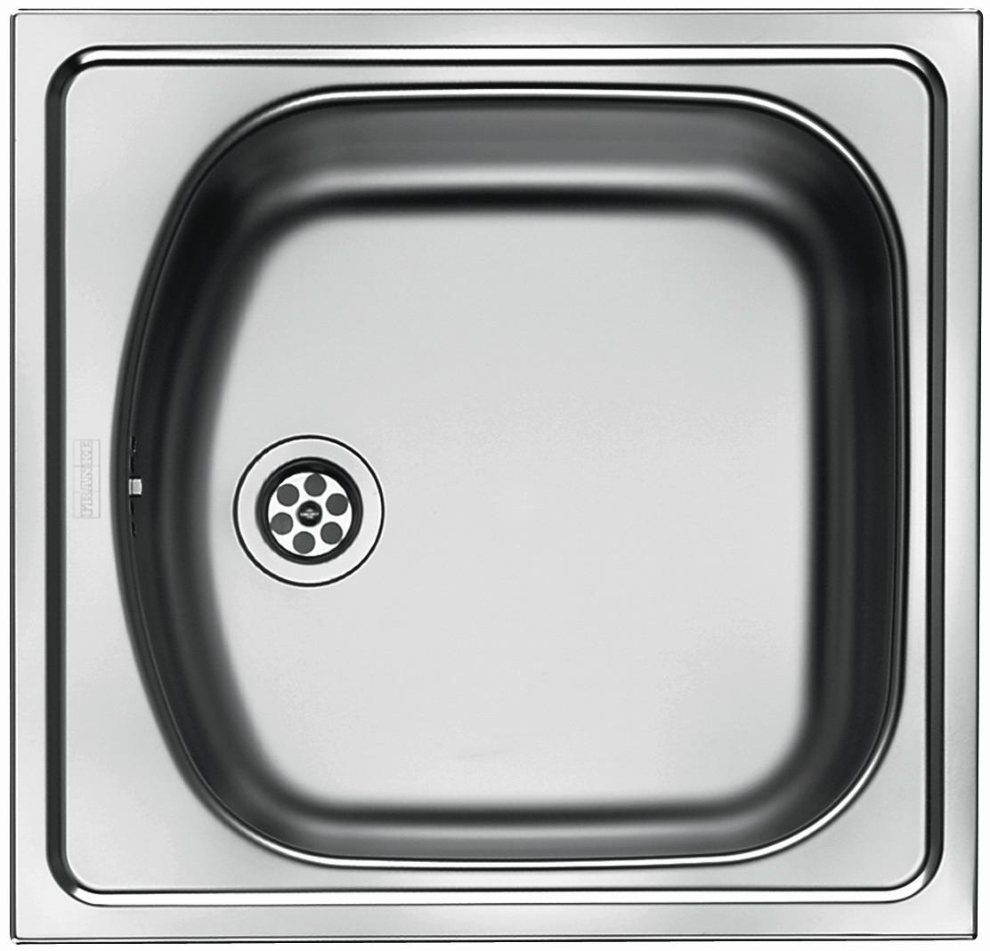 Spüle Etn610 Edelstahl Bxt: 45,5x43,5 Cm - Edelstahlfarben, Metall (45.5/14/43,5cm)